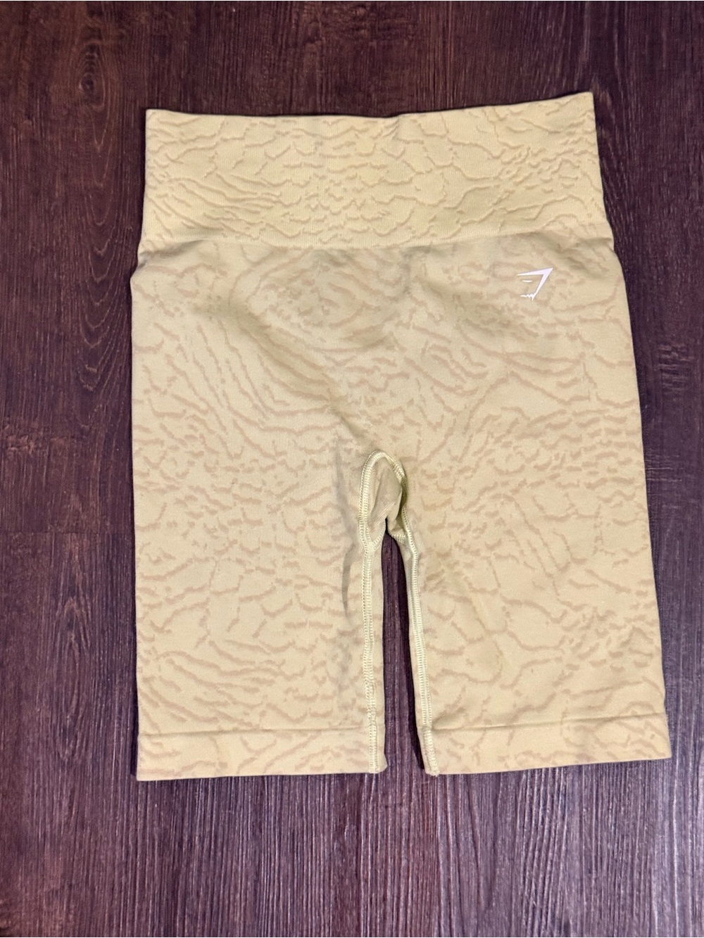 Gymshark High-Waist Seamless Pale Yellow Bike Shorts